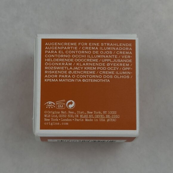 Origins Ginzing Brightening Eye Cream with Caffein and Ginseng Cool 0.5 oz NEW - Picture 5 of 8